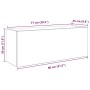 Mueble de pared baño madera ingeniería roble ahumado 80x25x30cm de , Tocadores de baño - Ref: Foro24-860080, Precio: 52,13 €,...