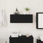 Mueble de pared de baño madera ingeniería negro 80x25x30 cm de , Tocadores de baño - Ref: Foro24-860077, Precio: 54,90 €, Des...