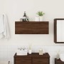 Mueble de pared baño madera ingeniería roble marrón 80x25x30cm de , Tocadores de baño - Ref: Foro24-860082, Precio: 53,51 €, ...