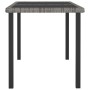 Gray synthetic rattan garden dining table 140x70x73 cm by vidaXL, Garden tables - Ref: Foro24-315118, Price: 110,13 €, Discou...