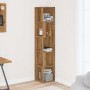 Mueble de esquina madera ingeniería roble artisan 33x33x165 cm by , Lockers and storage cabinets - Ref: Foro24-856725, Price:...