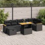 Set de muebles de jardín 5 pzas y cojines ratán sintético negro von , Gartensets - Ref: Foro24-3328119, Preis: 567,55 €, Raba...