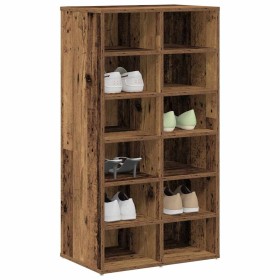 Mueble zapatero madera contrachapada madera vieja 54x34x100cm von , Schuhregale und Schuhorganisatoren - Ref: Foro24-855836, ...