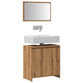 Comprar Juego de muebles baño 2 piezas madera