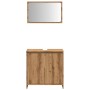 Juego de muebles baño 2 piezas madera ingeniería roble artisan by , Bathroom furniture - Ref: Foro24-856068, Price: 71,40 €, ...