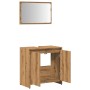 Juego de muebles baño 2 piezas madera ingeniería roble artisan by , Bathroom furniture - Ref: Foro24-856068, Price: 71,40 €, ...