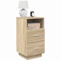 Mesilla de noche con 2 cajones roble sonoma 36x36x68 cm de , Mesitas de noche - Ref: Foro24-858582, Precio: 64,83 €, Descuent...