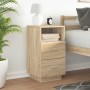 Mesilla de noche con 2 cajones roble sonoma 36x36x68 cm by , Nightstands - Ref: Foro24-858582, Price: 64,83 €, Discount: %