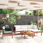 Garden furniture set, 6 pieces, cream cushions, solid acacia wood. by vidaXL, Garden sets - Ref: Foro24-3057880, Price: 637,9...