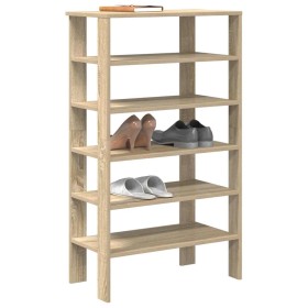 Mueble zapatero madera contrachapada roble Sonoma 61x32x105 cm von , Schuhregale und Schuhorganisatoren - Ref: Foro24-859862,...