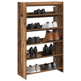 Mueble zapatero madera contrachapada madera vieja 60x25x100 cm von , Schuhregale und Schuhorganisatoren - Ref: Foro24-859876,...