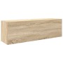 Mueble de pared baño madera ingeniería roble sonoma 100x25x30cm de , Tocadores de baño - Ref: Foro24-860096, Precio: 58,20 €,...