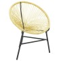 Acapulco runder Stuhl aus beigem synthetischem Rattan von vidaXL, Gartenstühle - Ref: Foro24-313139, Preis: 78,05 €, Rabatt: %