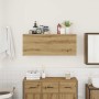 Mueble pared baño madera ingeniería roble artisan 100x25x40 cm de , Tocadores de baño - Ref: Foro24-860111, Precio: 69,66 €, ...