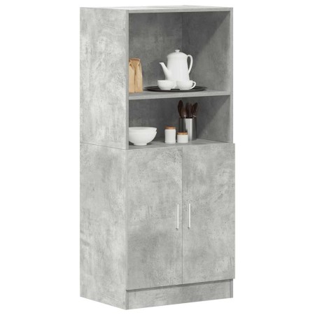 Mueble cocina madera ingeniería gris hormigón 57x41,5x131,5 cm by , Kitchen cabinets - Ref: Foro24-860124, Price: 98,59 €, Di...