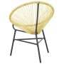 Acapulco runder Stuhl aus beigem synthetischem Rattan von vidaXL, Gartenstühle - Ref: Foro24-313139, Preis: 78,05 €, Rabatt: %