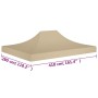 Beige party tent roof 4x3 m 270 g/m² by vidaXL, Covers for tents and gazebos - Ref: Foro24-315353, Price: 27,77 €, Discount: %