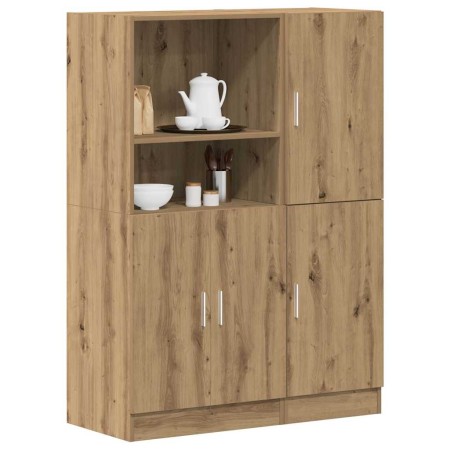 Set de muebles cocina 2 pzas madera ingeniería roble artesanal von , Regale und Regale - Ref: Foro24-3324150, Preis: 187,15 €...