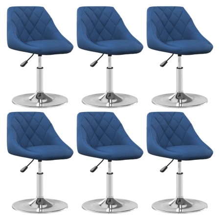 Silla de comedor giratoria 6 uds terciopelo azul | Foro24|Onlineshop| Casa, Jardín y Más Foro24.es