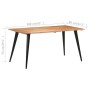 Mesa de comedor con bordes naturales madera acacia 160x80x75 cm | Foro24|Onlineshop| Casa, Jardín y Más Foro24.es