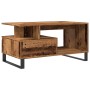 Mesa de centro madera ingeniería madera envejecida 90x49x45 cm by , Coffee table - Ref: Foro24-857454, Price: 88,97 €, Discou...