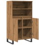 Aparador alto madera de ingeniería roble artisan 60x36x110 cm de , Aparadores - Ref: Foro24-857461, Precio: 110,86 €, Descuen...