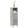 Armario de baño madera contrachapada gris hormigón 30x30x100 cm by , Bathroom furniture - Ref: Foro24-857107, Price: 47,00 €,...