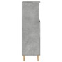 Armario de baño madera contrachapada gris hormigón 30x30x100 cm de , Muebles de baño - Ref: Foro24-857107, Precio: 47,00 €, D...