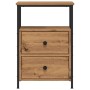 Mesita de noche madera ingeniería roble artisan 34x35,5x50 cm de , Mesitas de noche - Ref: Foro24-857260, Precio: 53,41 €, De...