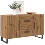 Aparador de madera de ingeniería roble artisan 100x36x60 cm de , Aparadores - Ref: Foro24-857325, Precio: 122,20 €, Descuento: %