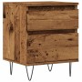 Mesita de noche madera ingeniería madera envejecida 40x35x50 cm de , Mesitas de noche - Ref: Foro24-857416, Precio: 54,80 €, ...