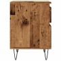 Mesita de noche madera ingeniería madera envejecida 40x35x50 cm by , Nightstands - Ref: Foro24-857416, Price: 54,80 €, Discou...