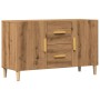 Aparador de madera de ingeniería roble artisan 100x36x60 cm de , Aparadores - Ref: Foro24-856903, Precio: 109,80 €, Descuento: %