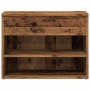 Banco zapatero madera ingeniería madera envejecida 60x30x45 cm de , Zapateros y organizadores de calzado - Ref: Foro24-856754...