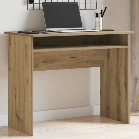 Escritorio de madera de ingeniería roble artisan 90x50x74 cm von , Schreibtische - Ref: Foro24-855977, Preis: 67,38 €, Rabatt: %