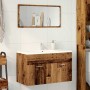 Mueble de lavabo madera de ingeniería envejecida 80x38,5x46 cm de , Muebles de baño - Ref: Foro24-856211, Precio: 57,39 €, De...