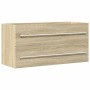 Armario para lavab contrachapada color roble 100x38,5x48 cm de , Muebles de baño - Ref: Foro24-856232, Precio: 72,81 €, Descu...