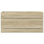 Armario para lavab contrachapada color roble 100x38,5x48 cm de , Muebles de baño - Ref: Foro24-856232, Precio: 72,81 €, Descu...