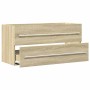 Armario para lavab contrachapada color roble 100x38,5x48 cm de , Muebles de baño - Ref: Foro24-856232, Precio: 72,81 €, Descu...