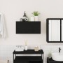 Mueble de pared de baño madera ingeniería negro 60x25x30 cm by , bathroom vanities - Ref: Foro24-860059, Price: 47,31 €, Disc...