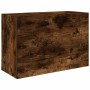 Mueble de pared baño madera ingeniería roble ahumado 60x25x40cm de , Tocadores de baño - Ref: Foro24-860071, Precio: 50,09 €,...