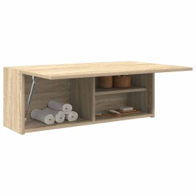 Mueble de pared baño madera ingeniería roble Sonoma 80x25x30 cm de , Tocadores de baño - Ref: Foro24-860078, Precio: 52,13 €,...