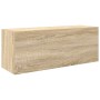 Mueble de pared baño madera ingeniería roble Sonoma 80x25x30 cm de , Tocadores de baño - Ref: Foro24-860078, Precio: 52,13 €,...