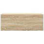 Mueble de pared baño madera ingeniería roble Sonoma 80x25x30 cm de , Tocadores de baño - Ref: Foro24-860078, Precio: 52,13 €,...