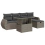 Set de muebles de jardín 6 pzas y cojines ratán sintético gris von , Gartensets - Ref: Foro24-3327890, Preis: 506,95 €, Rabat...