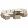 Set de sofás de jardín y cojines 8 piezas ratán sintético beige von , Gartensets - Ref: Foro24-3327908, Preis: 704,96 €, Raba...