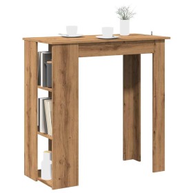 Mesa alta con estante madera roble artisan 102x50x103,5 cm von , Küchen- und Esstische - Ref: Foro24-856761, Preis: 88,71 €, ...