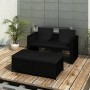 3-piece garden furniture set and black synthetic rattan cushions by vidaXL, Garden sets - Ref: Foro24-313129, Price: 247,65 €...