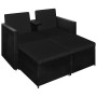 3-piece garden furniture set and black synthetic rattan cushions by vidaXL, Garden sets - Ref: Foro24-313129, Price: 247,65 €...