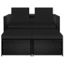 3-piece garden furniture set and black synthetic rattan cushions by vidaXL, Garden sets - Ref: Foro24-313129, Price: 247,65 €...